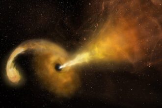 Los agujeros negros siguen "eructando" estrellas que destruyeron años antes, y los astrónomos no saben por qué