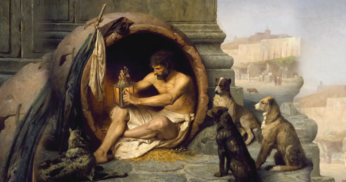 Diógenes de Sinop: el filósofo griego que vivió en un barril