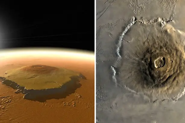 Olympus Mons: La montaña más alta del Sistema Solar, ubicada en Marte