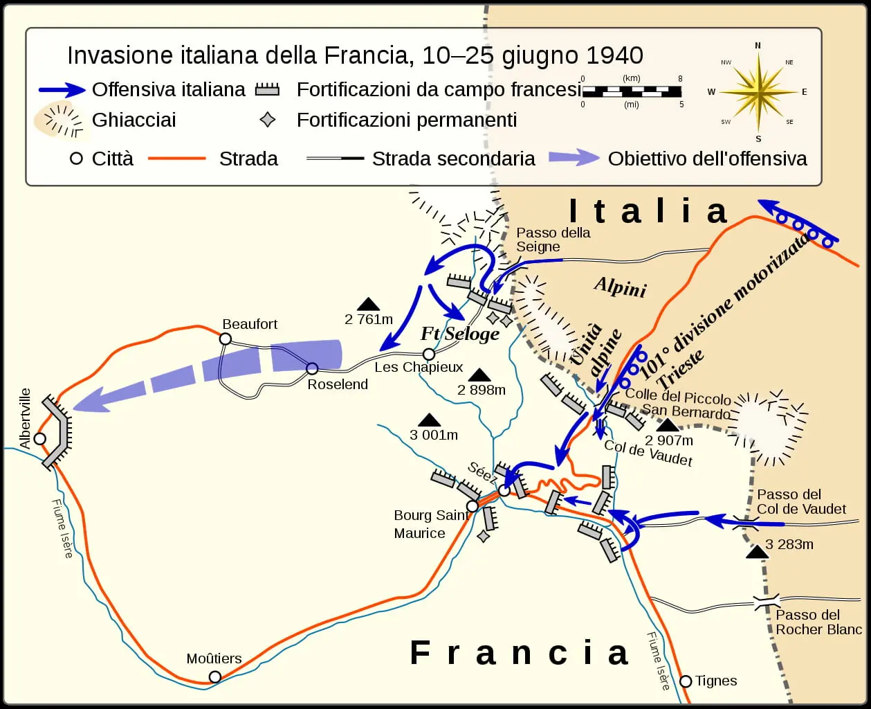Batalla de los Alpes, el fallido intento de invasión italiana del sur de Francia en 1940