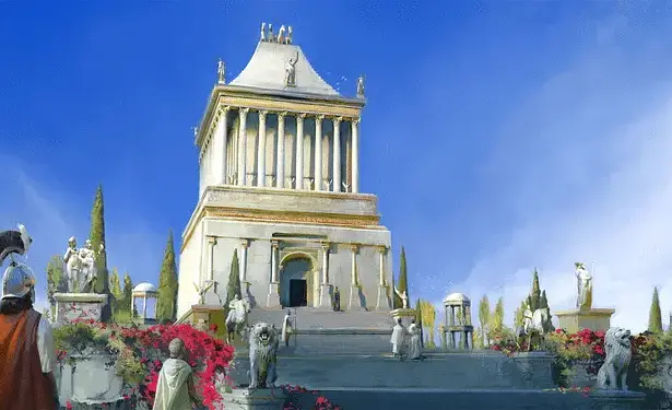 El Mausoleo de Halicarnaso, una de las siete maravillas del mundo antiguo