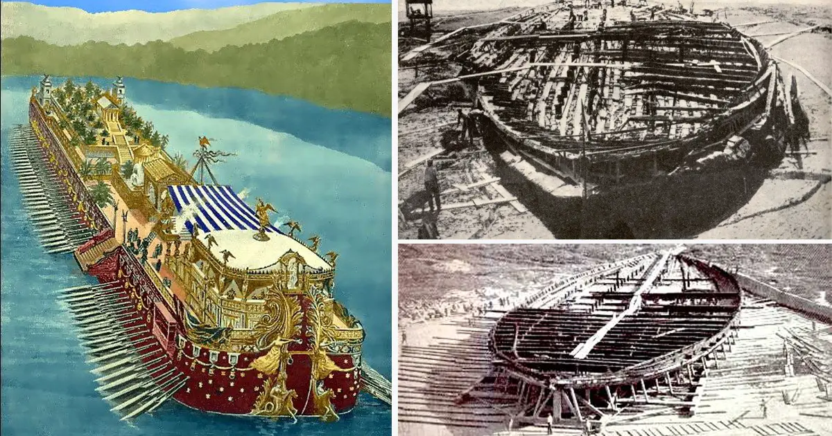 La historia de los barcos de Nemi de 2.000 años de antigüedad: fueron quemados en 1944 -Revista Interesante