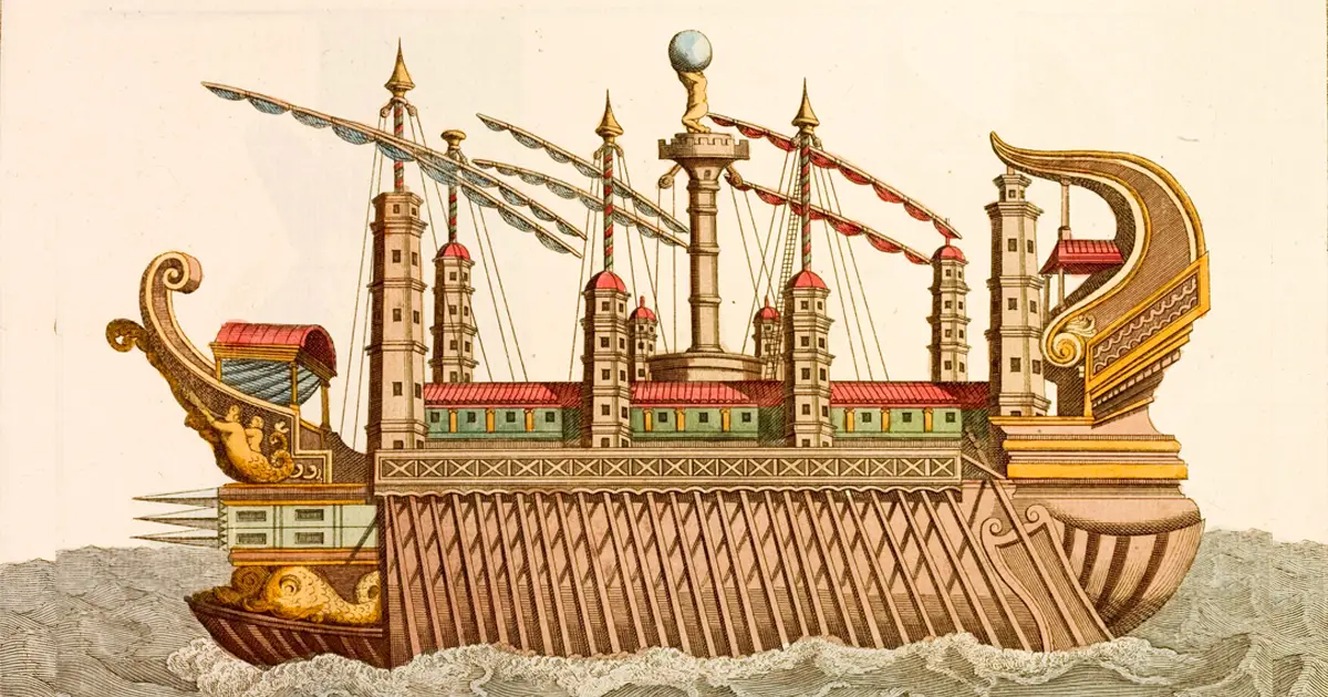 La historia del primer crucero del mundo: fue diseñado por Arquímedes -Revista Interesante