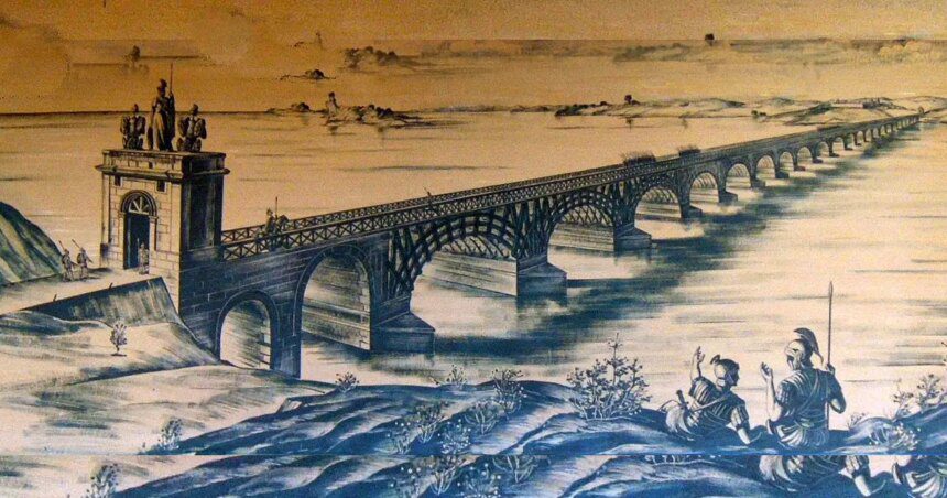 Puente de Trajano sobre el Danubio: La construcción realizada por los romanos para la conquista de Dacia