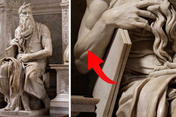 La estatua de mármol de Moisés de Miguel Ángel Buonarroti, una obra maestra de la escultura renacentista