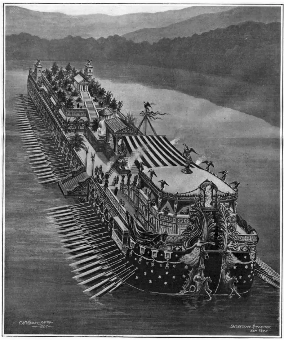La historia de los barcos de Nemi de 2.000 años de antigüedad: fueron quemados en 1944