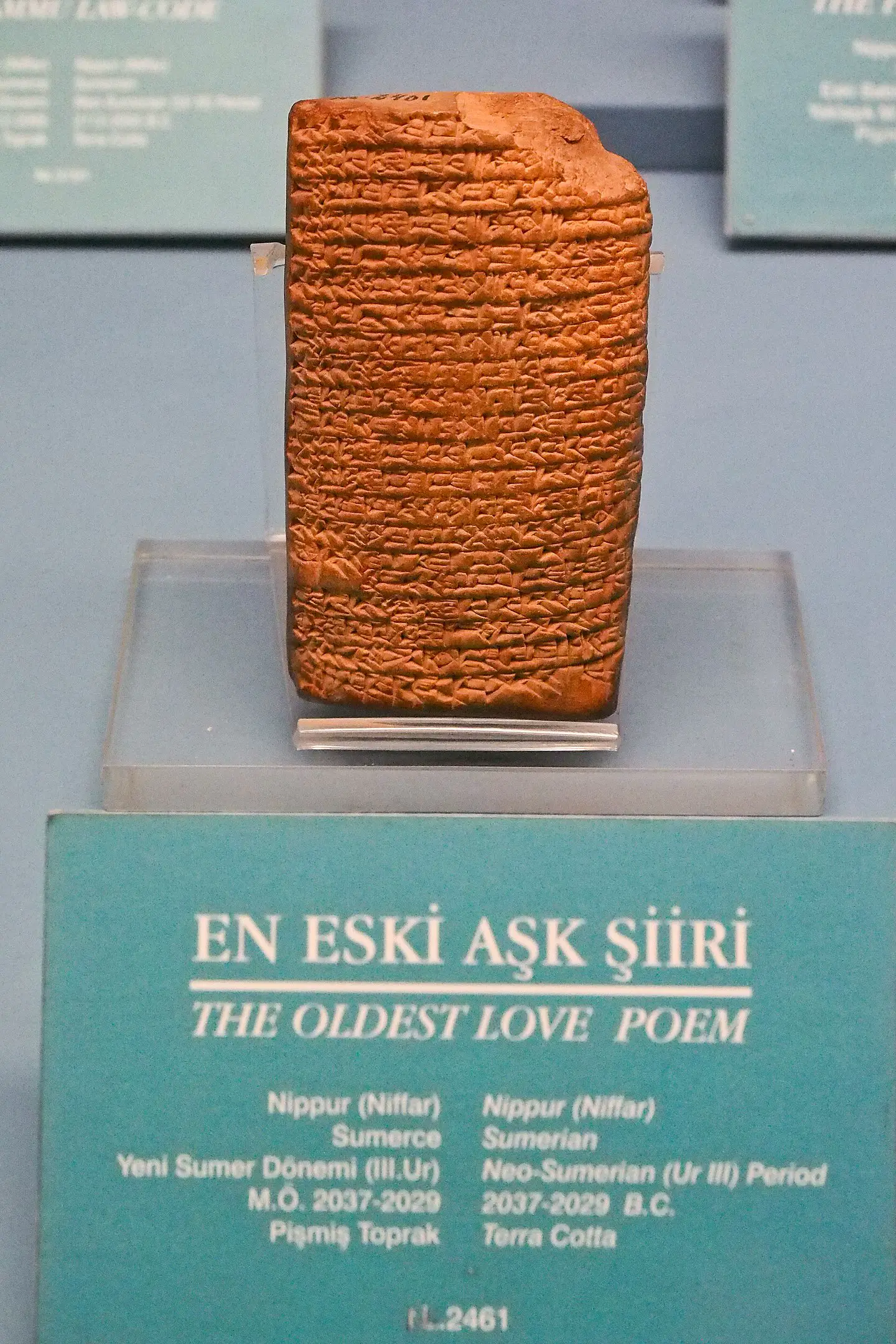 El poema de amor más antiguo de la historia, escrito hace unos 4.000 años: a quién iba dirigido y qué mensaje esconde