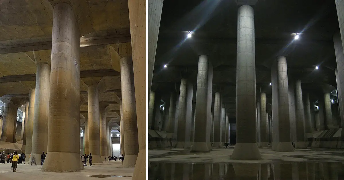 Catedral Subterránea de Tokio: El embalse subterráneo que salva a la ciudad japonesa de las inundaciones -Revista Interesante