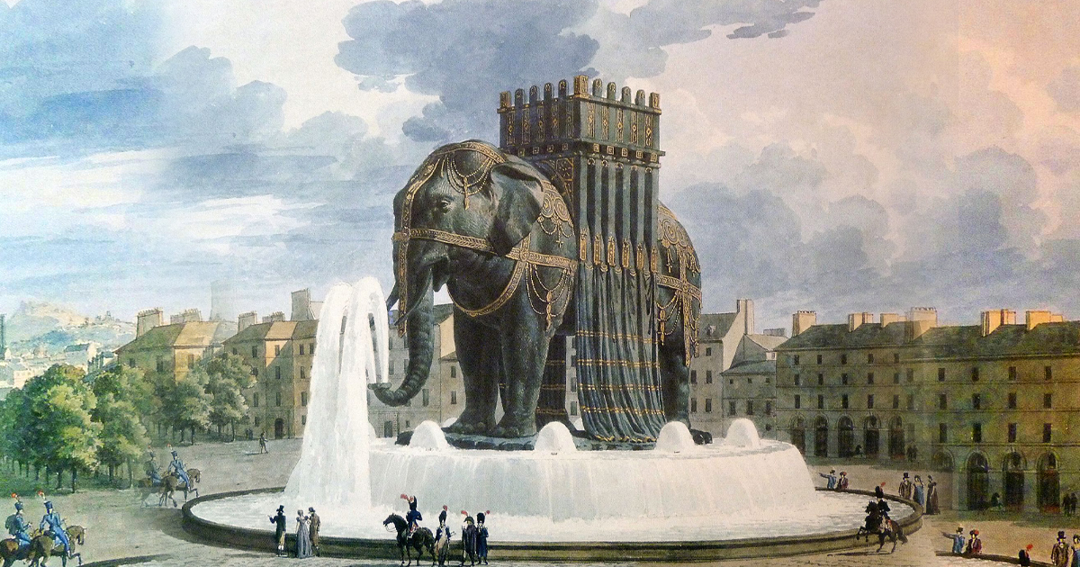 ¿Qué pasó con el elefante gigante de la Bastilla, creado por orden de Napoleón? -Revista Interesante