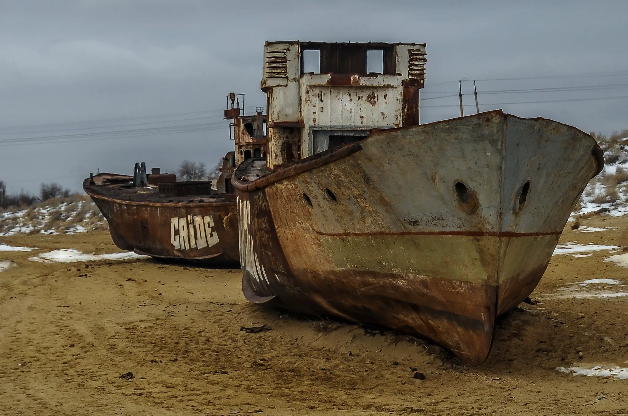 Desierto de barcos fantasma: el misterioso secado del mar de Aral -Revista Interesante